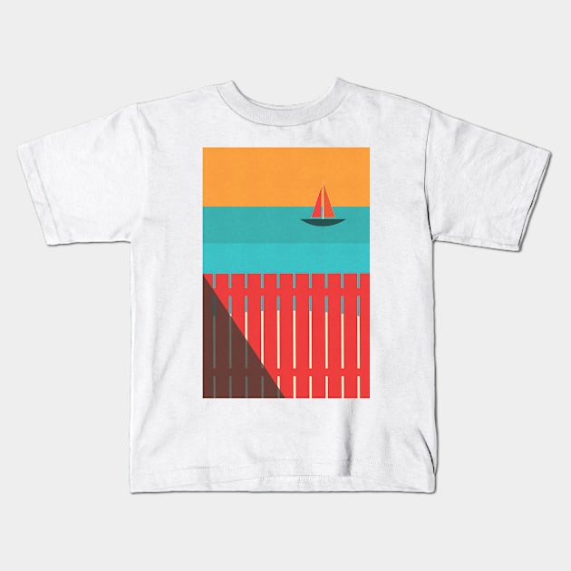 Summer Heat Kids T-Shirt by Imagonarium